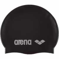 Arena Classic Silicone Swim Cap Черно/сребро Arena Classic Silicone Swim Cap Черно/сребро