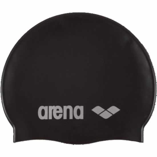 Arena Classic Silicone Swim Cap Черно/сребро Arena Classic Silicone Swim Cap Черно/сребро