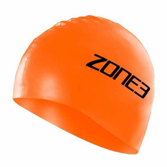 Zone3 Silicone Swim Cap- 48G Orange Дамски бански