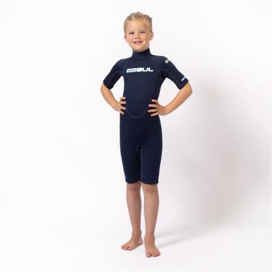 Детски Гмуркачен Костюм Gul Eunioa Natur Natural Rubber 2Mm Shortie Wetsuit Juniors  Бански за момичета