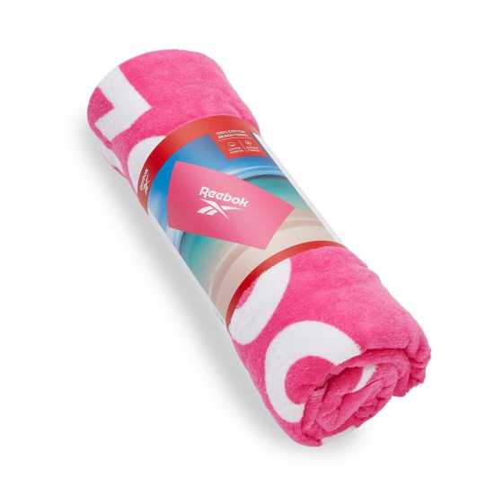 Reebok Beach Towel Postiano Atomic Pink Хавлии
