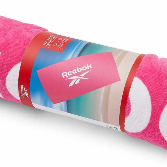 Reebok Beach Towel Postiano Atomic Pink Хавлии