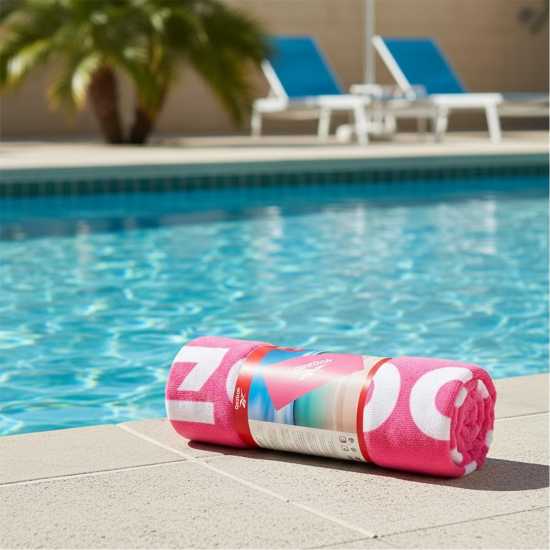Reebok Beach Towel Postiano Atomic Pink Хавлии