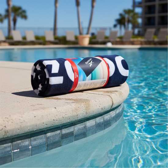 Reebok Beach Towel Postiano Vector Navy Хавлии