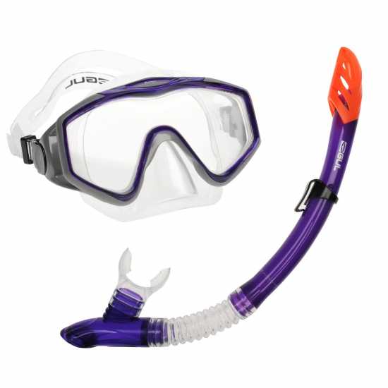 Gul Adult Snorkelling Set - Tempered Glass Diving Mask & Splash-Proof Snorkel Purple Gul Adult Snorkelling Set - Tempered Glass Diving Mask & Splash-Proof Snorkel Purple