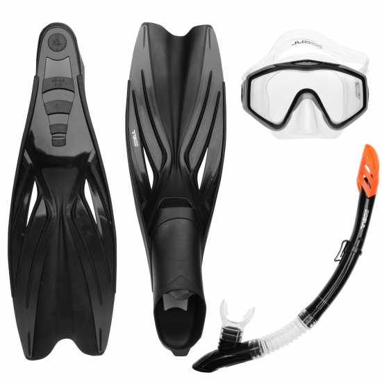 Gul Mask Snorkel And Fin Set Adults With Tempered Glass Dive Mask And Travel Bag  Дамски бански