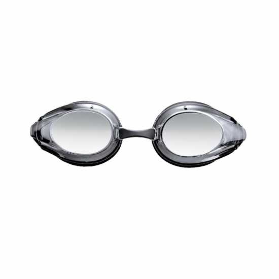 Arena Unisex Racing Goggles Tracks Mirror Black/Silver Плувни очила и шапки