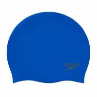 Speedo Силиконова Плувна Шапка Silicone Swimming Cap Adults Neon Blue 