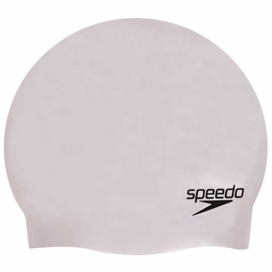 Speedo Plain Moulded Silicone Cap  Дамски бански