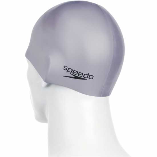 Speedo Plain Moulded Silicone Cap  Дамски бански