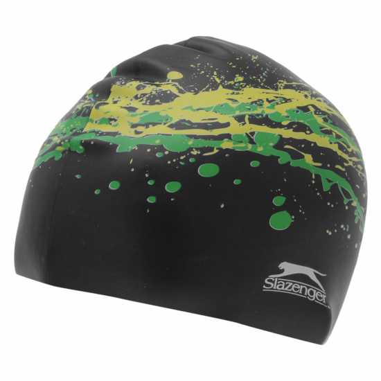 Дамски бански Slazenger Силиконова Плувна Шапка Print Silicone Swimming Cap Adults Син/Печат Slazenger Силиконова Плувна Шапка Print Silicone Swimming Cap Adults Син/Печат Дамски бански