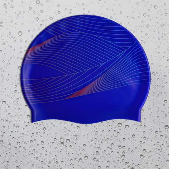 Дамски бански Slazenger Силиконова Плувна Шапка Print Silicone Swimming Cap Adults Син/Печат Slazenger Силиконова Плувна Шапка Print Silicone Swimming Cap Adults Син/Печат Дамски бански