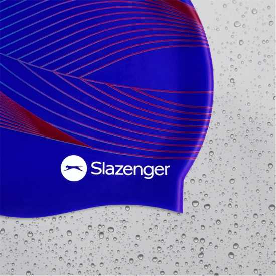 Дамски бански Slazenger Силиконова Плувна Шапка Print Silicone Swimming Cap Adults Син/Печат Slazenger Силиконова Плувна Шапка Print Silicone Swimming Cap Adults Син/Печат Дамски бански