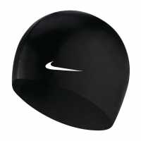 Nike Силиконова Плувна Шапка Solid Silicone Swimming Cap Adults Black/White Дамски бански