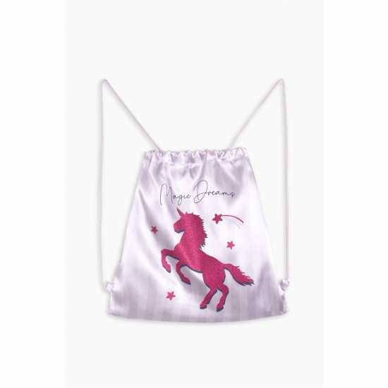 Girls Unicorn 5 Piece Satin Gifting Set Purple  Бебешки дрехи