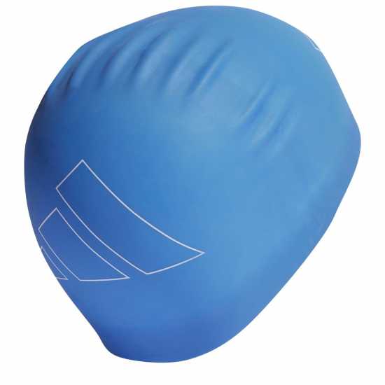 Adidas Плувна Шапка За Възрастни 3 Stripes Swim Cap Adults Кралско/Бяло Дамски бански