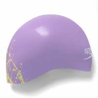 Speedo Adult Fastskin Swim Cap Purple/White Дамски бански