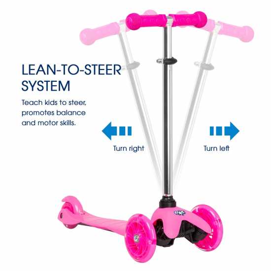 Star Light Up Tri-Scooter Children Розово 