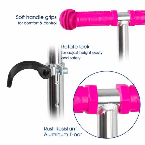 Star Light Up Tri-Scooter Children Розово 