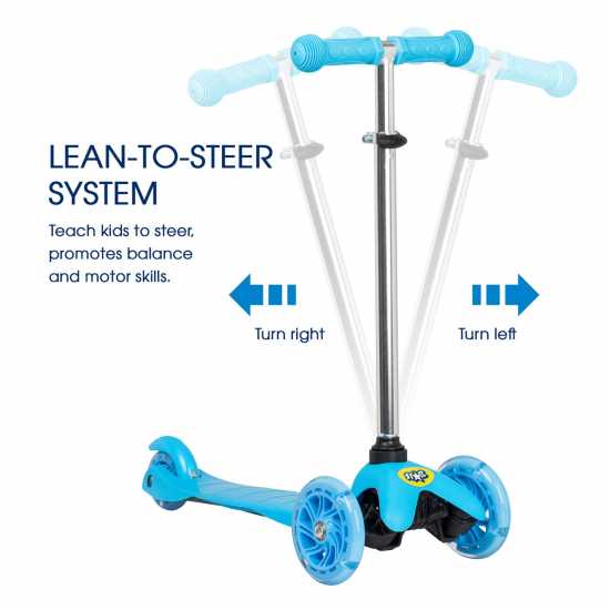 Star Light Up Tri-Scooter Children Синьо 