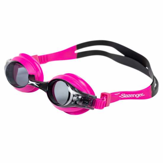 Slazenger Детски Плувни Очила Edge Swimming Goggles Junior Розово/Лилаво Детски бански и бикини