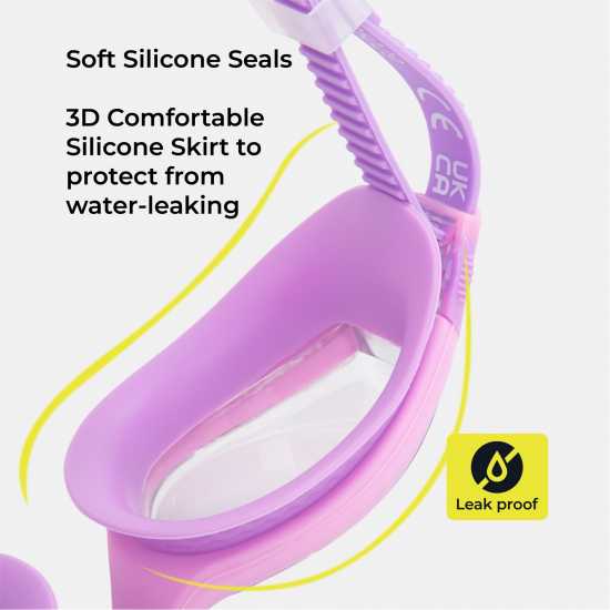 Slazenger Плувни Очила За Възрастни Aero Swimming Goggles Adults Розово/Лилаво 