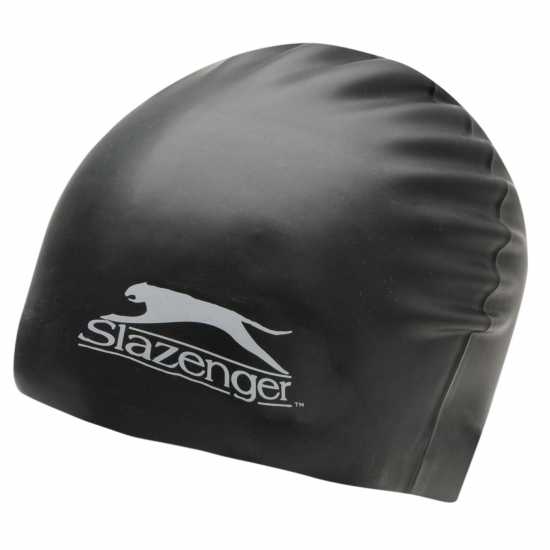 Дамски бански Slazenger Силиконова Плувна Шапка Silicone Swimming Cap Adults Черно Slazenger Силиконова Плувна Шапка Silicone Swimming Cap Adults Черно Дамски бански
