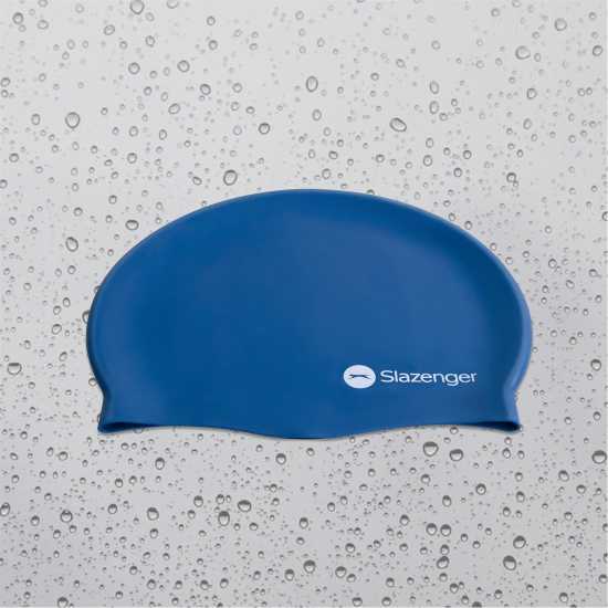 Slazenger Силиконова Плувна Шапка Silicone Swimming Cap Adults Морска синьо Дамски бански