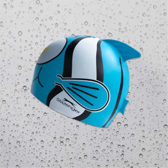Детски бански и бикини Slazenger Силиконова Плувна Шапка Fish Print Silicone Swimming Cap Childrens Сини риби Slazenger Силиконова Плувна Шапка Fish Print Silicone Swimming Cap Childrens Сини риби Детски бански и бикини