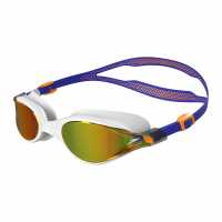 Speedo Mirrored White Training Goggles  Плувни очила и шапки