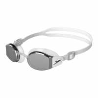 Speedo Mariner Pro Mirror Goggles White/Chrome Плувни очила и шапки