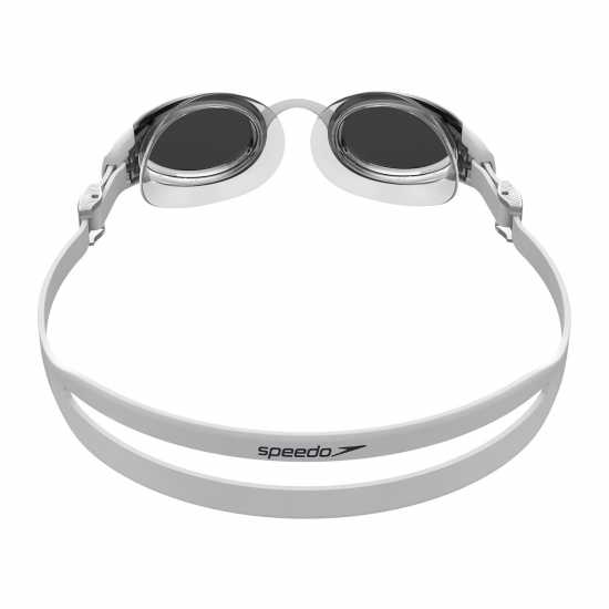 Speedo Mariner Pro Mirror Goggles White/Chrome - Плувни очила и шапки