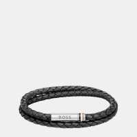 Hugo Boss Men's Ares Double Wrap Leather Bracelet Hugo Boss Men's Ares Double Wrap Leather Bracelet