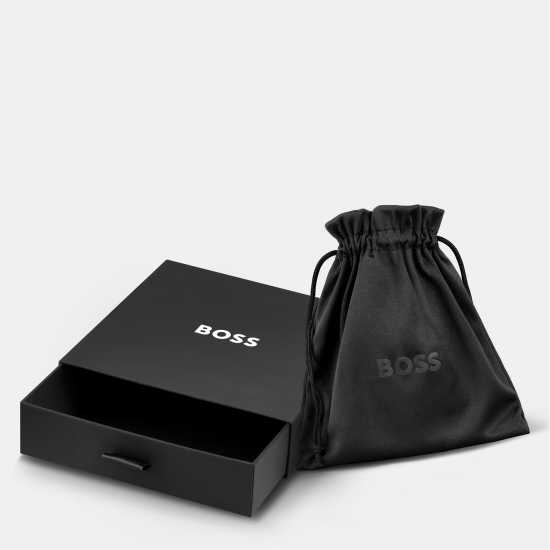 Hugo Boss Men's Ares Double Wrap Leather Bracelet  