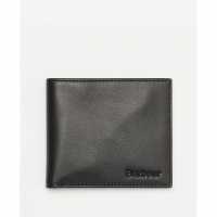 Barbour Colwell Leather Billfold Wallet Black 