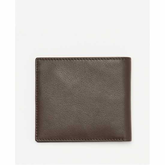 Barbour Colwell Leather Billfold Wallet Brown 