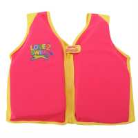 Slazenger Kids Confidence Swim Vest Розово Детски бански и бикини