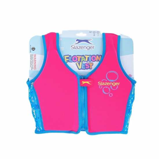 Slazenger Kids Confidence Swim Vest Розово Детски бански и бикини