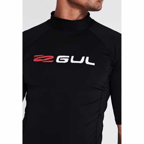 Gul Rash Vest Mens Черно Воден спорт