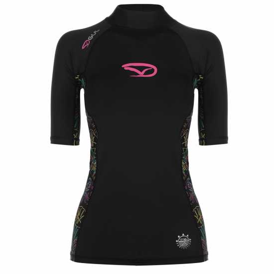 Дамски бански Gul Дамски Потник Short Sleeve Rash Vest Ladies Черно Gul Дамски Потник Short Sleeve Rash Vest Ladies Черно Дамски бански