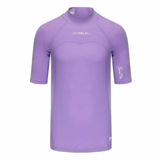 Gul Дамски Потник Short Sleeve Rash Vest Ladies Лилаво Дамски бански