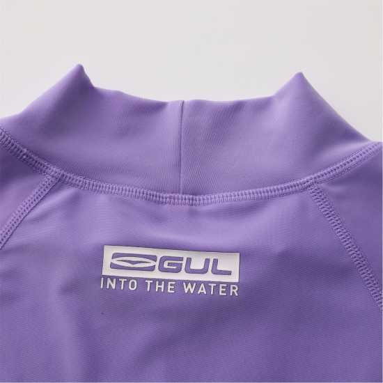 Gul Дамски Потник Short Sleeve Rash Vest Ladies Лилаво Дамски бански