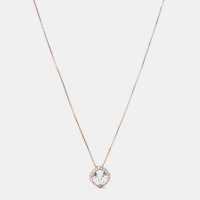 Single Square Cubic Stone Pendant  