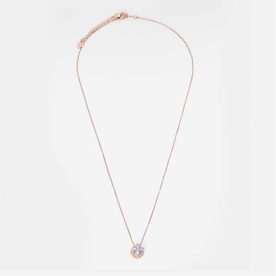 Single Square Cubic Stone Pendant  