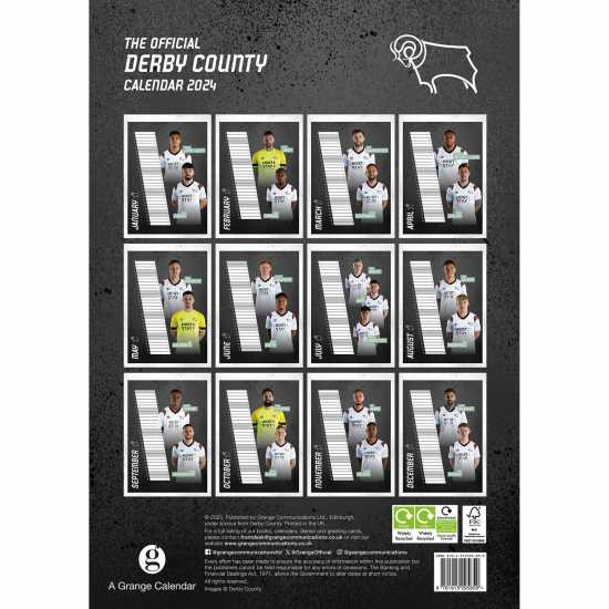 Grange Team 2024 Calendar Derby County Подаръци и играчки
