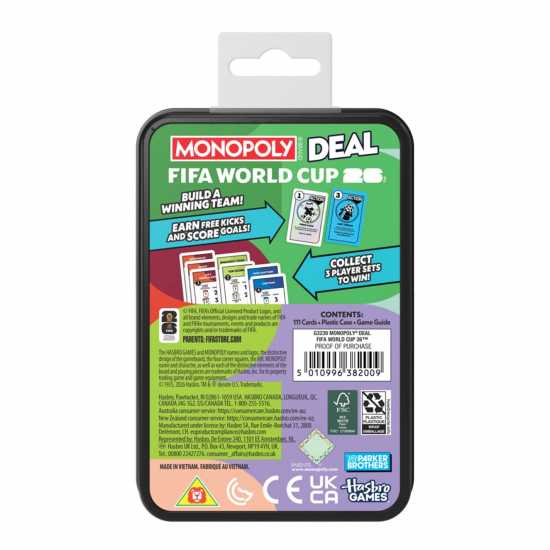 Monopoly Monopoly Deal Fifa World Cup 2026 Edition Card Game  