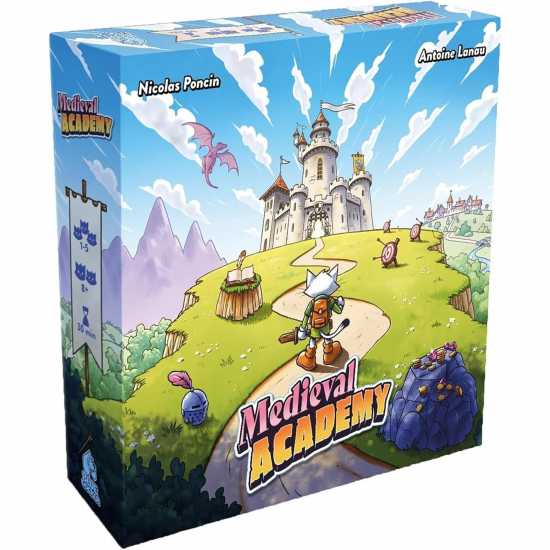 Character Blue Cocker Games  Medieval Academy  Family Board Game  