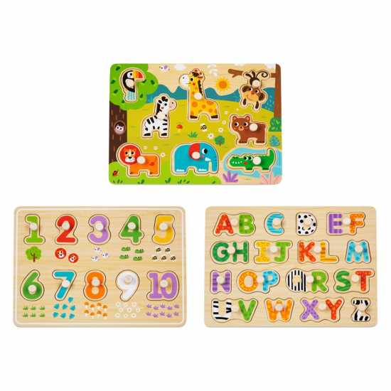 3Pcs Wooden Safari Puzzle 3Pcs Wooden Safari Puzzle