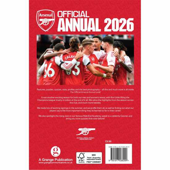 Grange Team Calendars Арсенал 