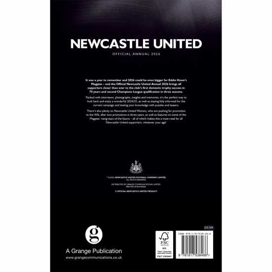 Grange Team Calendars Нюкасъл 